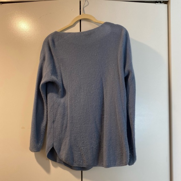Vince Cashmere Ribbed Blue Sweater - Small - Picture 5 of 6